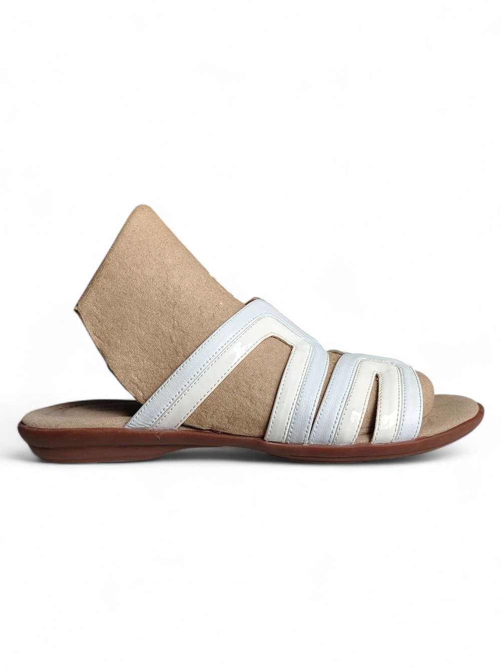 Clark's Collection Women's Ada Lilah Slip-On OrthoLite Leather Sandals Size 7.5